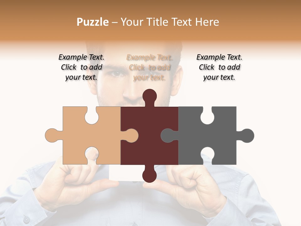 Isolated Beautiful Man PowerPoint Template