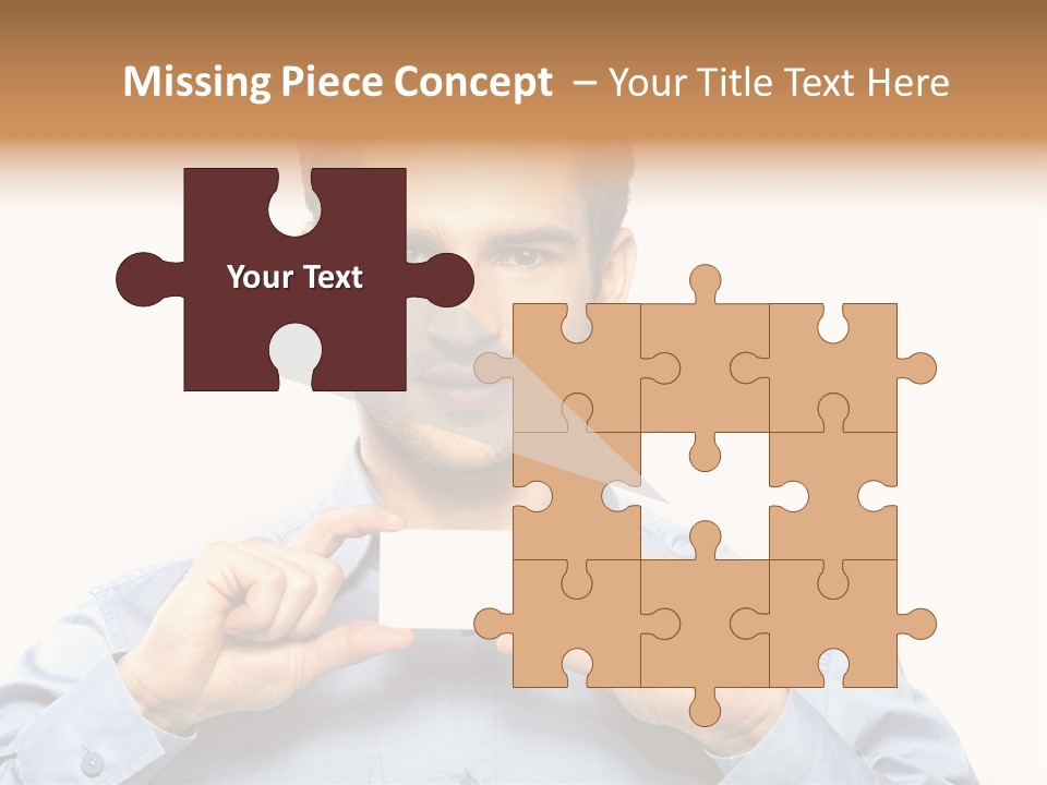 Isolated Beautiful Man PowerPoint Template