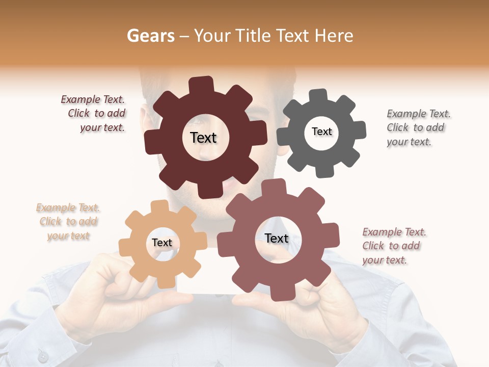 Isolated Beautiful Man PowerPoint Template