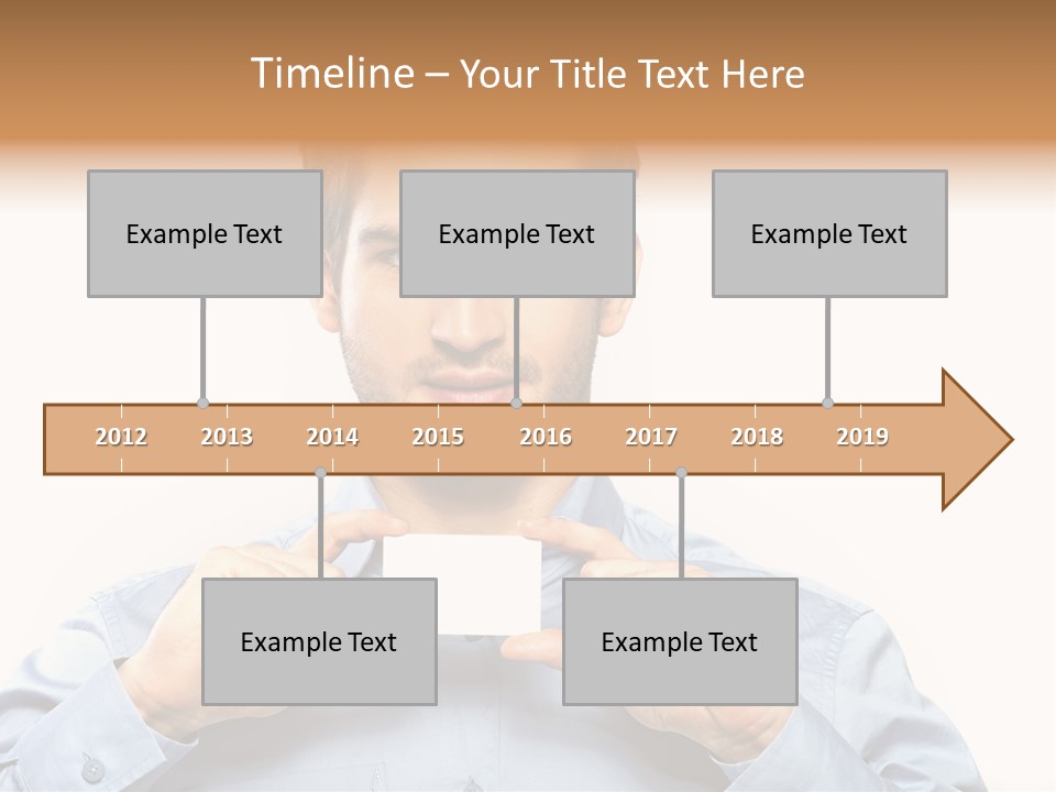 Isolated Beautiful Man PowerPoint Template