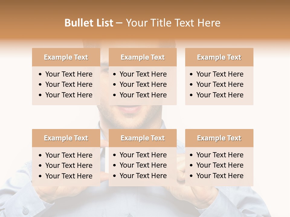 Isolated Beautiful Man PowerPoint Template