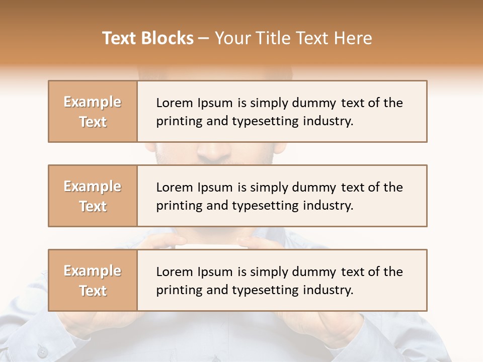 Isolated Beautiful Man PowerPoint Template