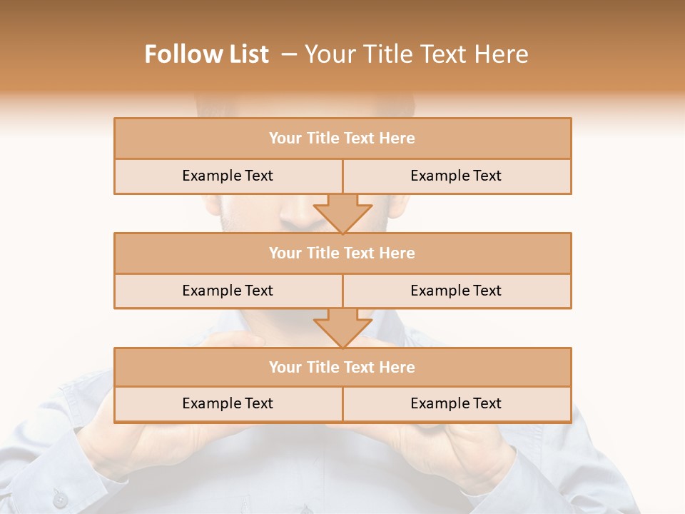 Isolated Beautiful Man PowerPoint Template