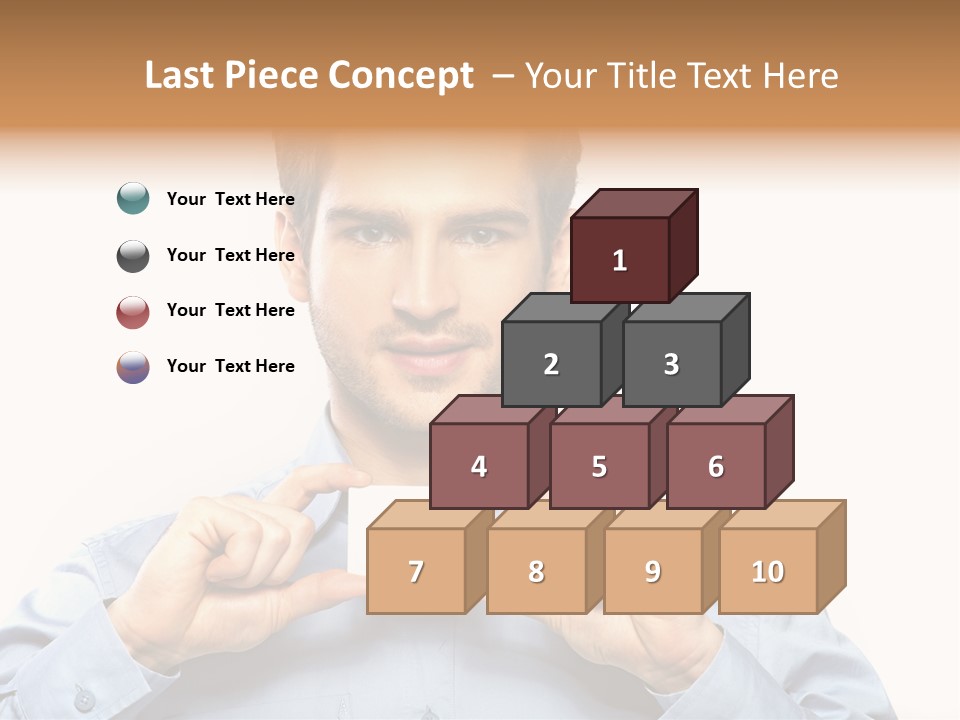 Isolated Beautiful Man PowerPoint Template