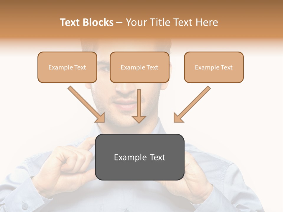 Isolated Beautiful Man PowerPoint Template