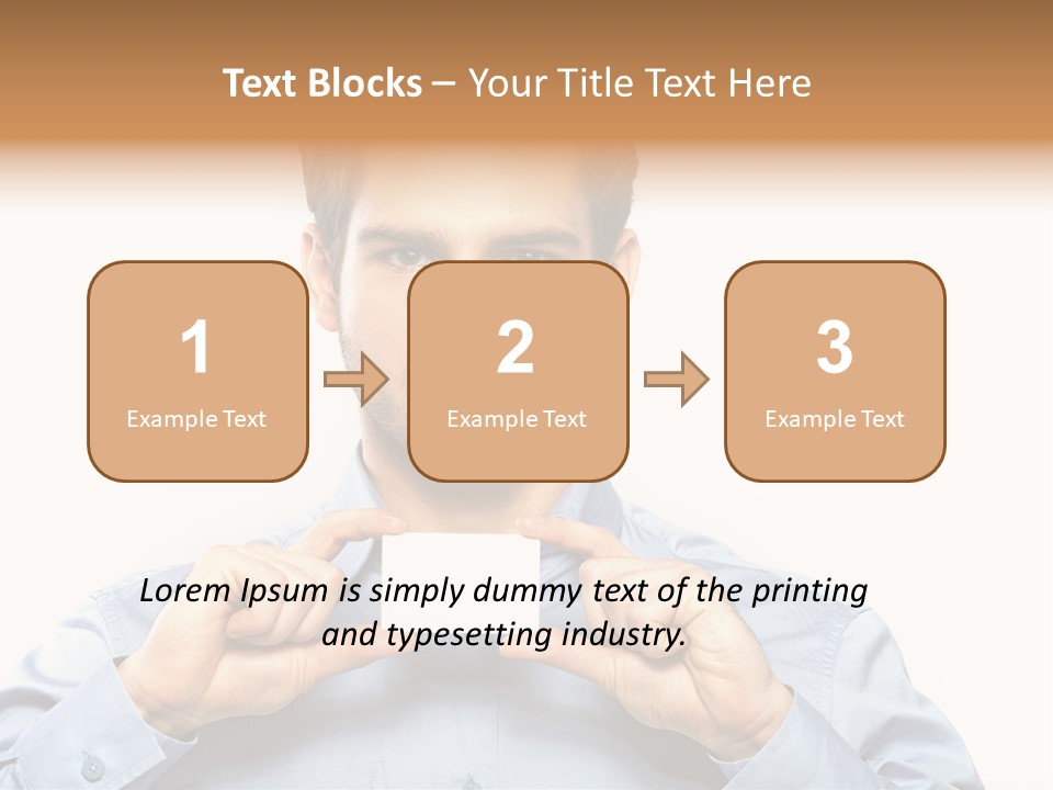 Isolated Beautiful Man PowerPoint Template