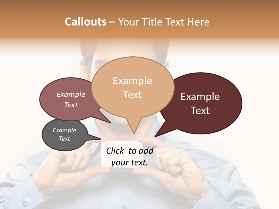 Isolated Beautiful Man PowerPoint Template