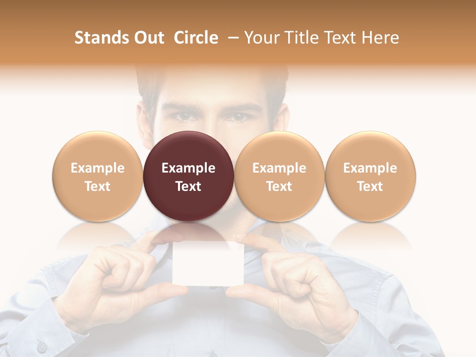 Isolated Beautiful Man PowerPoint Template