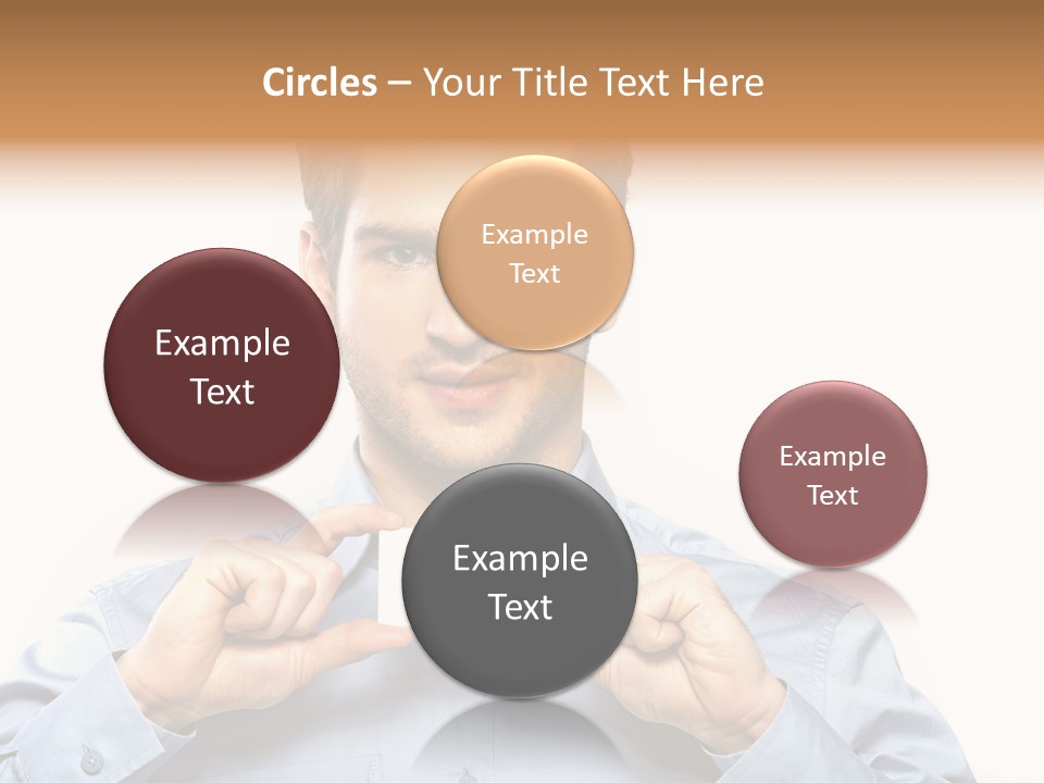 Isolated Beautiful Man PowerPoint Template