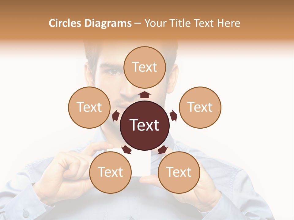 Isolated Beautiful Man PowerPoint Template