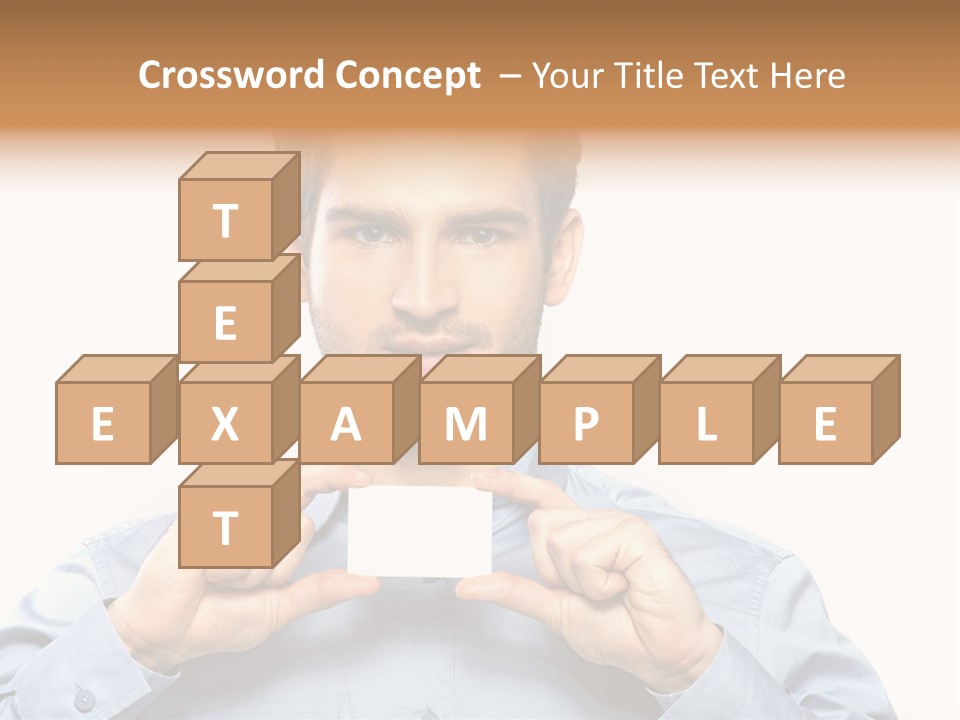 Isolated Beautiful Man PowerPoint Template