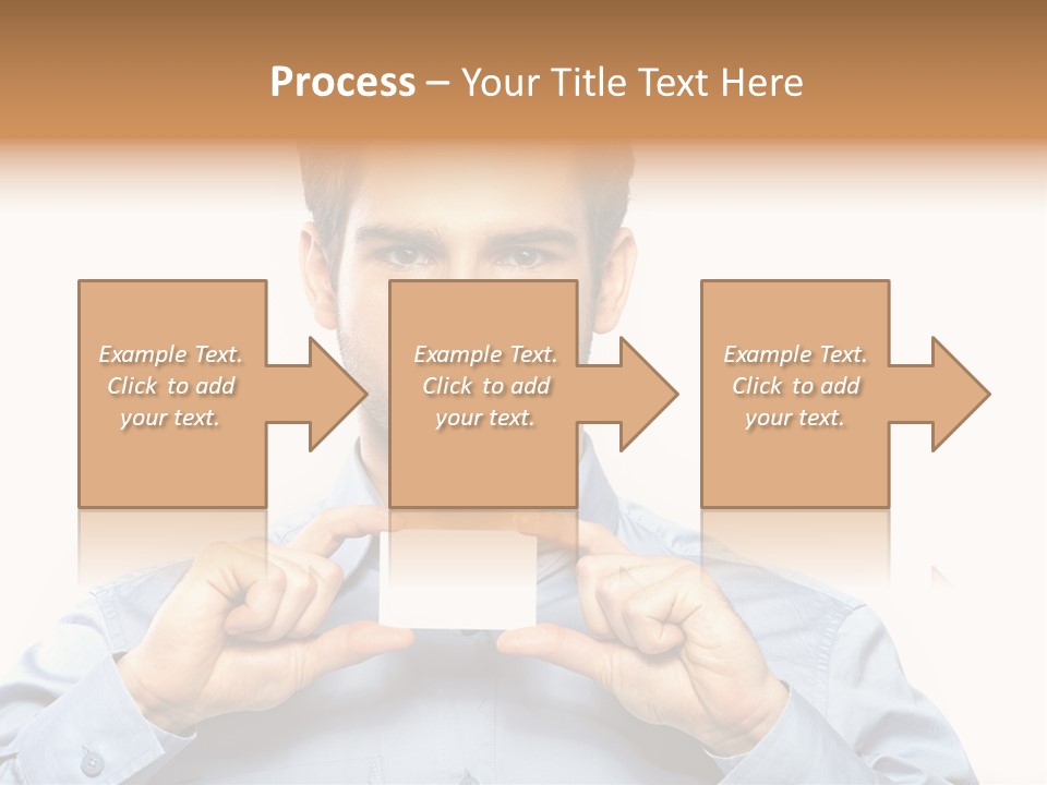 Isolated Beautiful Man PowerPoint Template