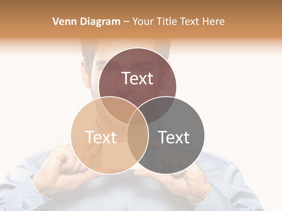 Isolated Beautiful Man PowerPoint Template