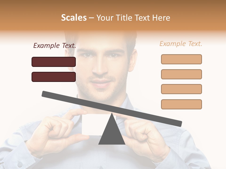 Isolated Beautiful Man PowerPoint Template