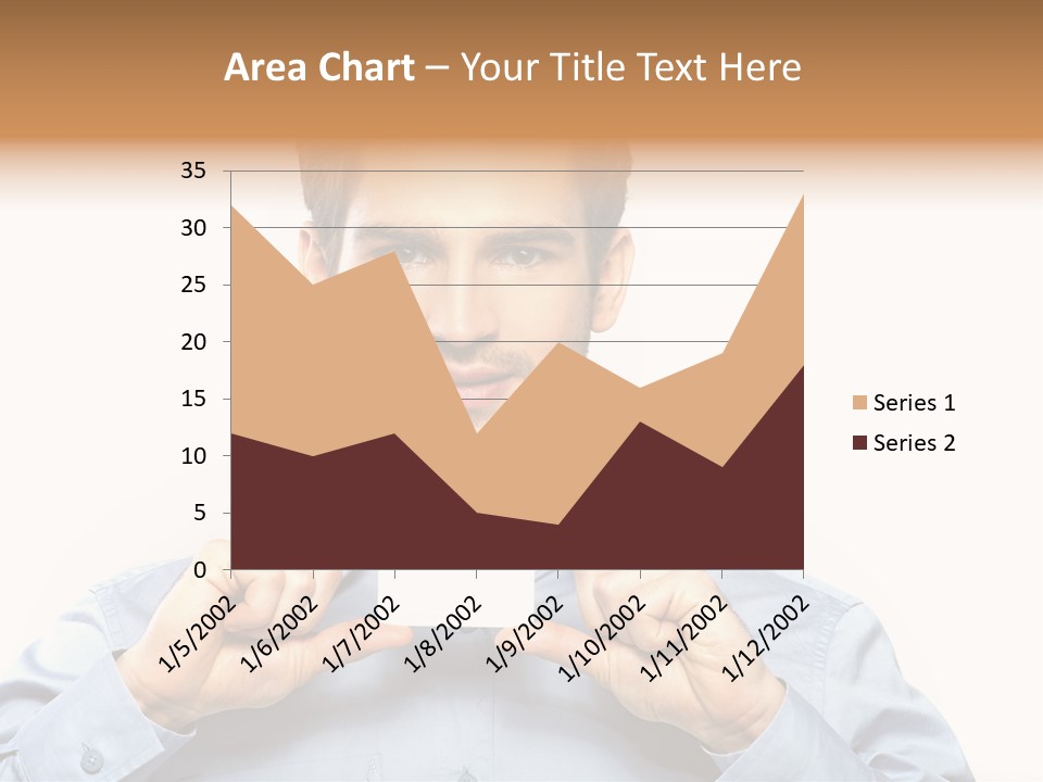Isolated Beautiful Man PowerPoint Template