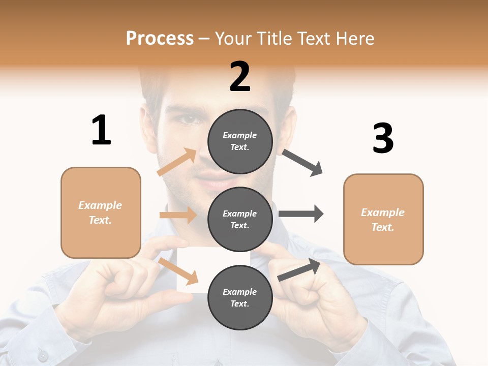 Isolated Beautiful Man PowerPoint Template