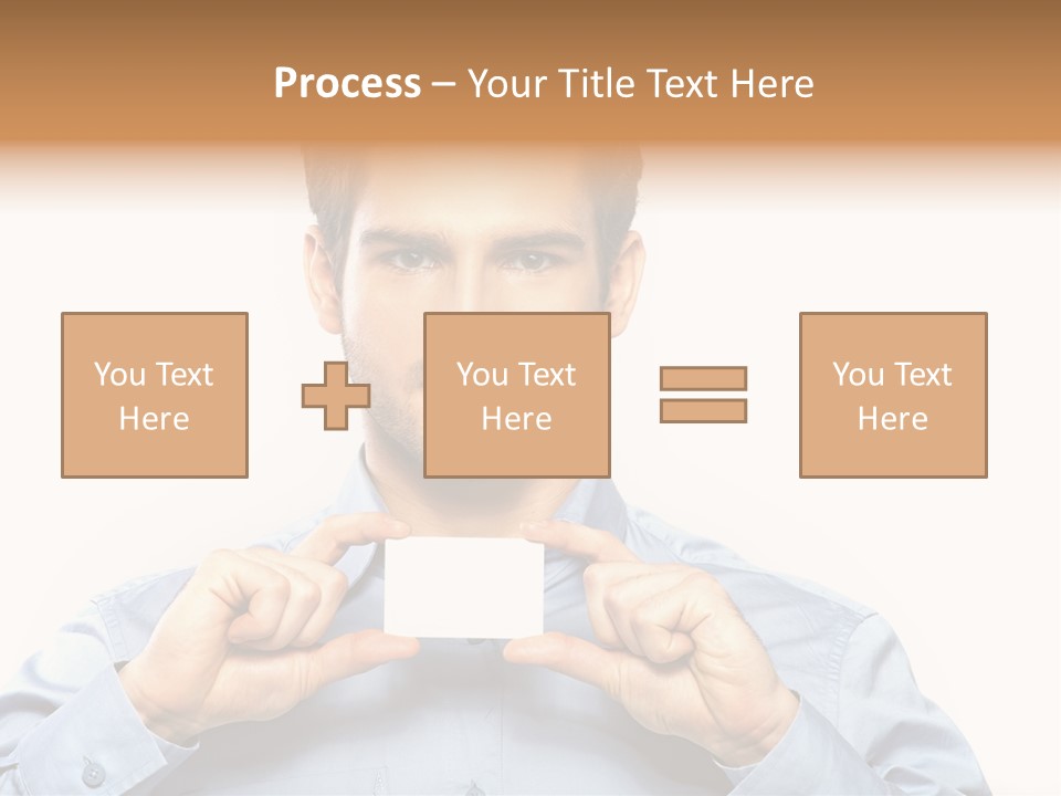 Isolated Beautiful Man PowerPoint Template