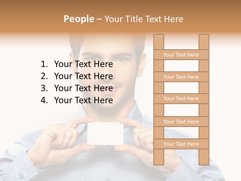 Isolated Beautiful Man PowerPoint Template