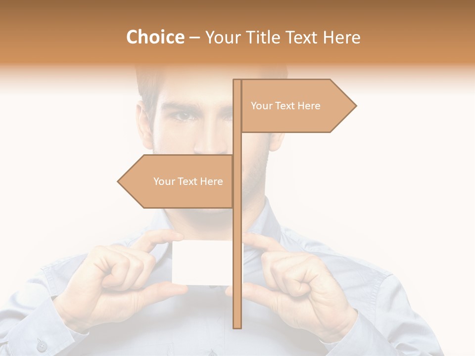 Isolated Beautiful Man PowerPoint Template