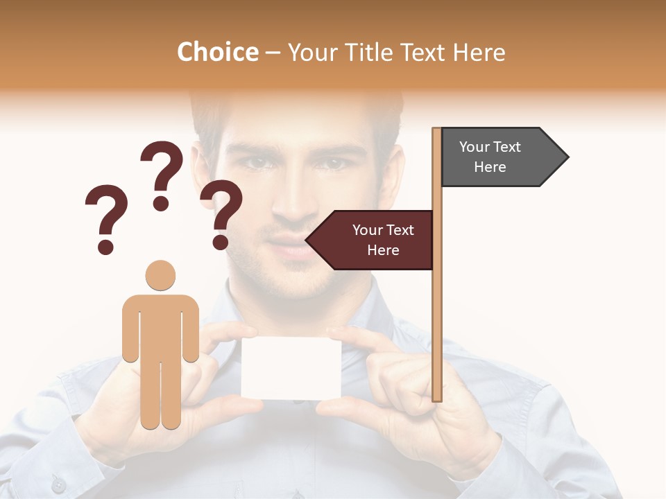 Isolated Beautiful Man PowerPoint Template