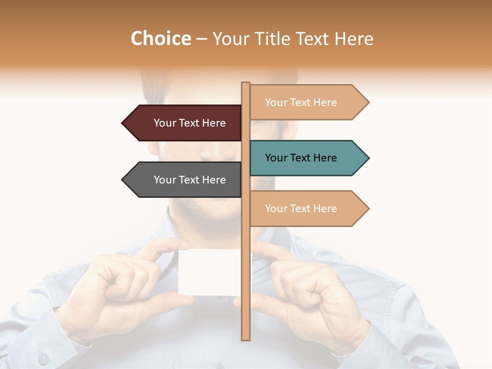 Isolated Beautiful Man PowerPoint Template