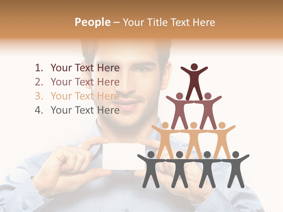 Isolated Beautiful Man PowerPoint Template