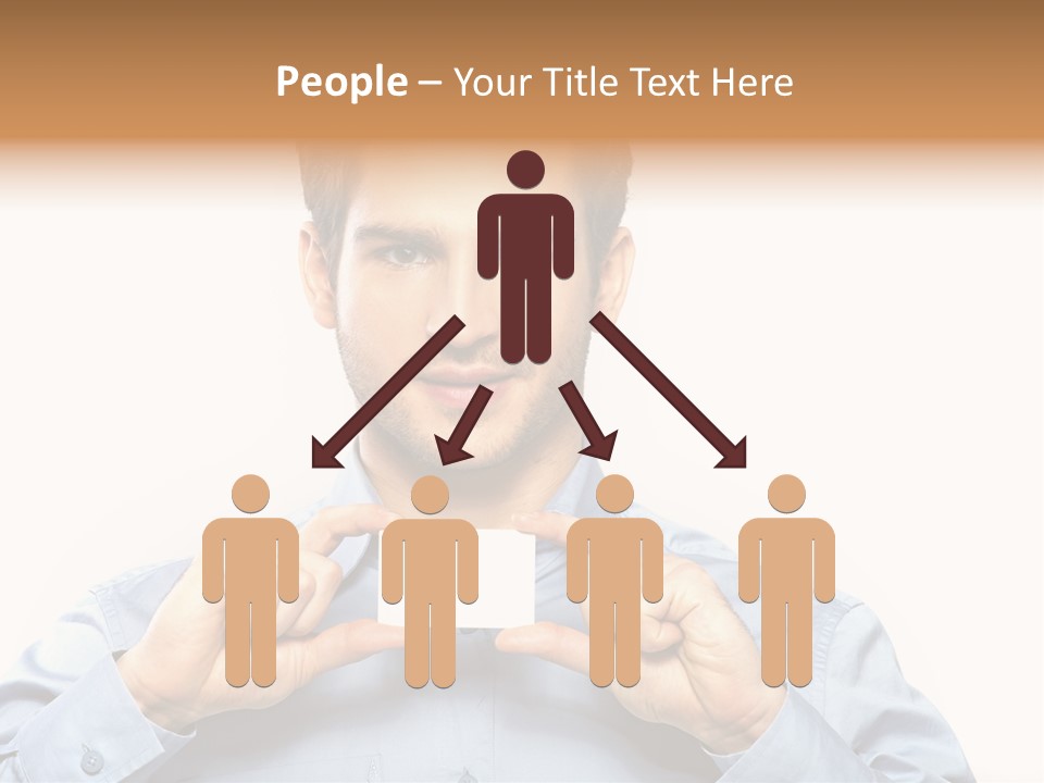 Isolated Beautiful Man PowerPoint Template
