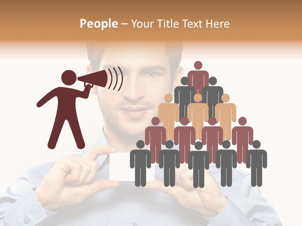 Isolated Beautiful Man PowerPoint Template