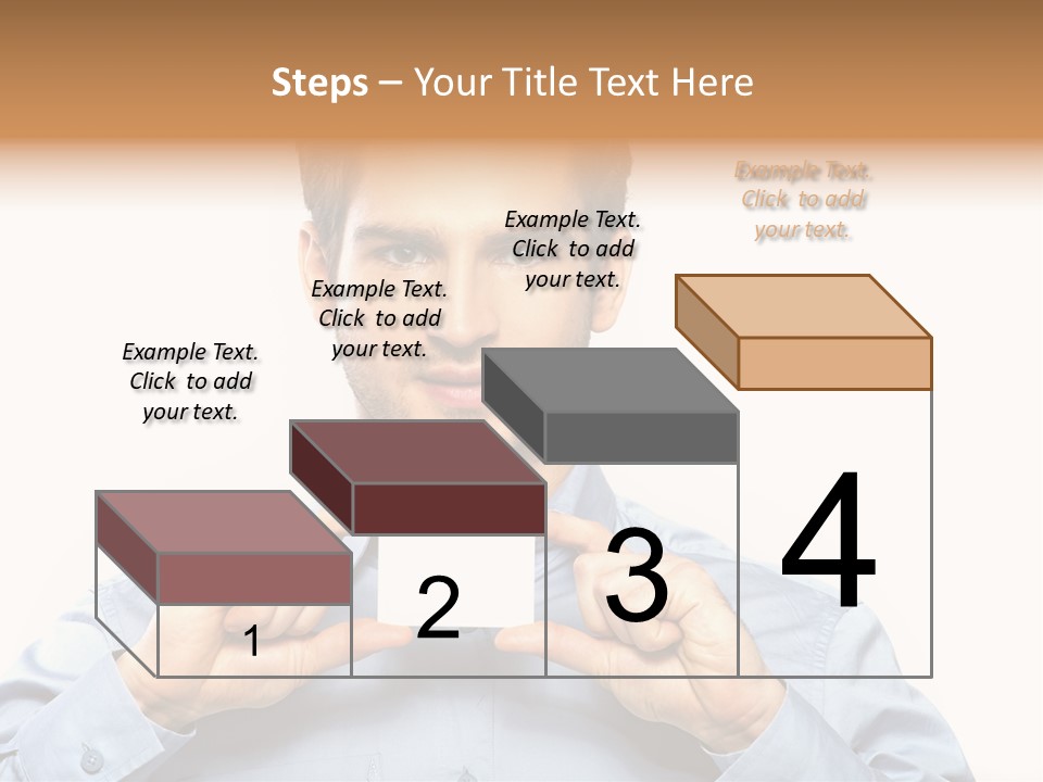 Isolated Beautiful Man PowerPoint Template