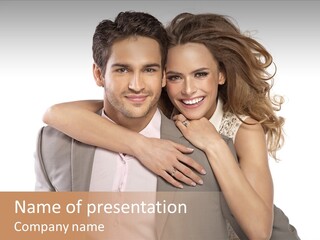 Couple Buildings Passion PowerPoint Template