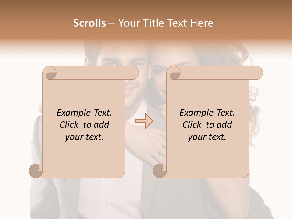 Couple Buildings Passion PowerPoint Template