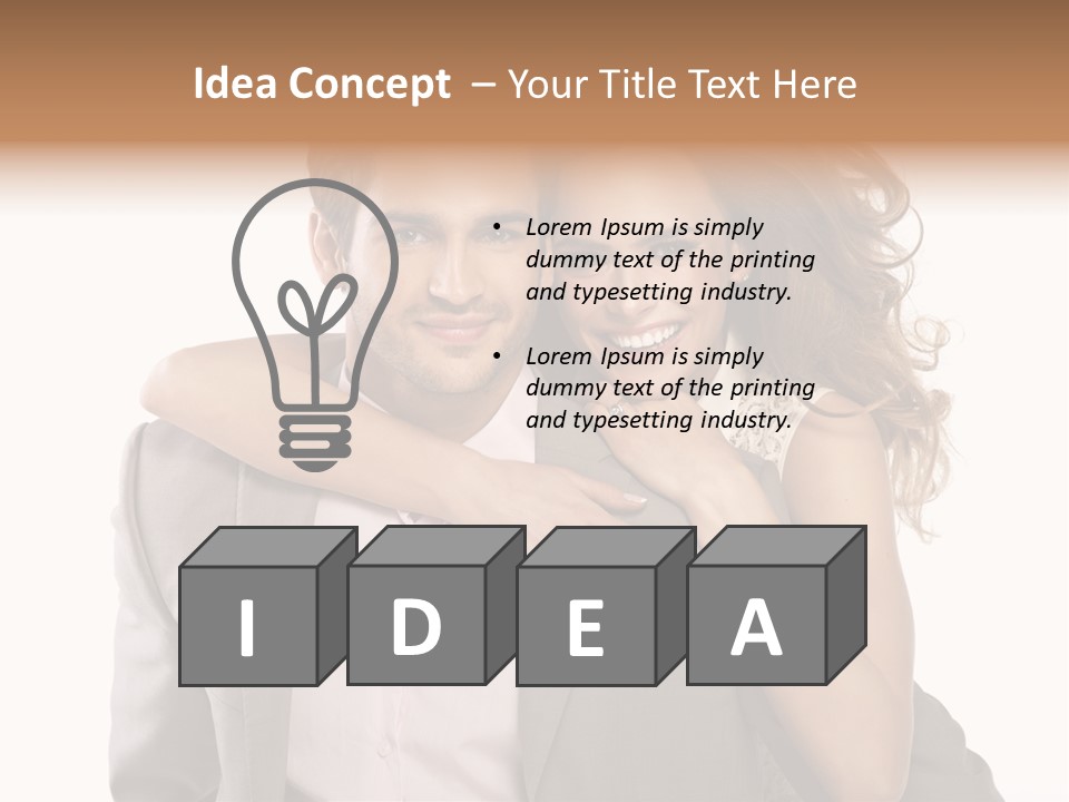 Couple Buildings Passion PowerPoint Template