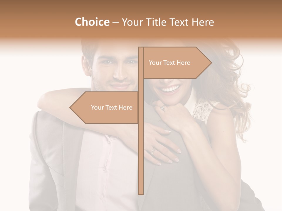 Couple Buildings Passion PowerPoint Template