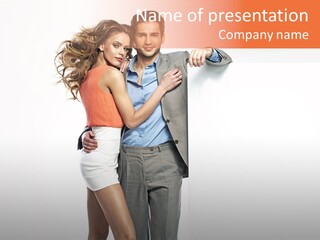 Romantic Flirt Family PowerPoint Template