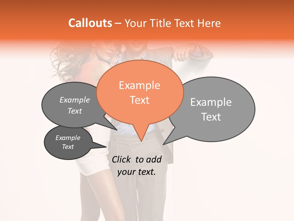 Romantic Flirt Family PowerPoint Template