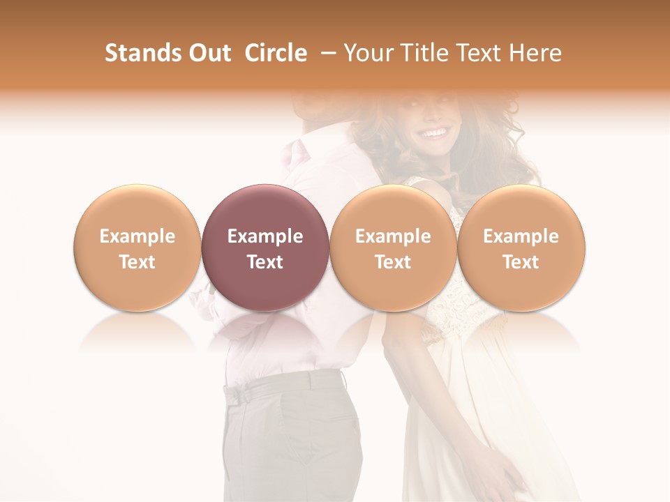 Romance Hug Face PowerPoint Template