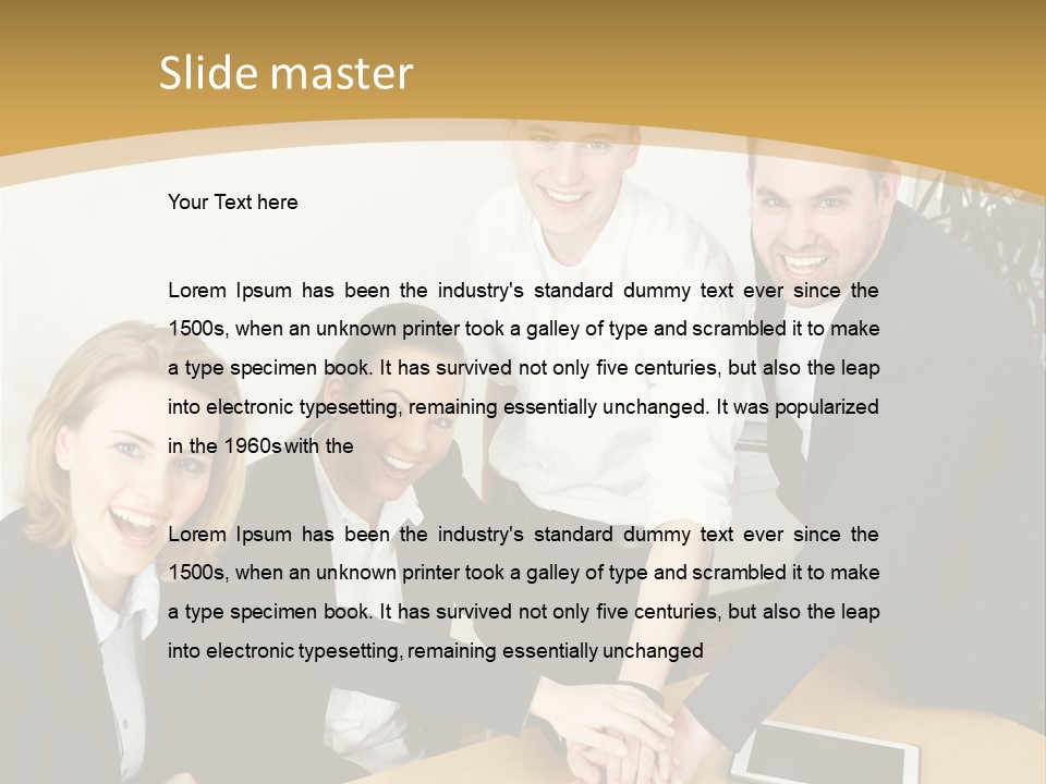 Diskussion Firma Gruppe PowerPoint Template