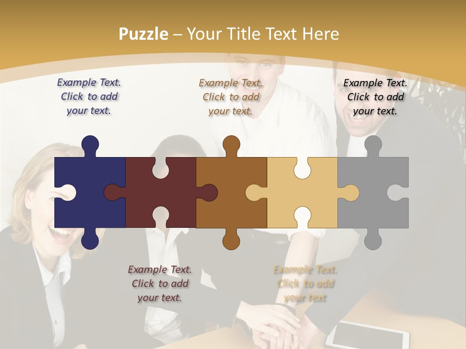 Diskussion Firma Gruppe PowerPoint Template