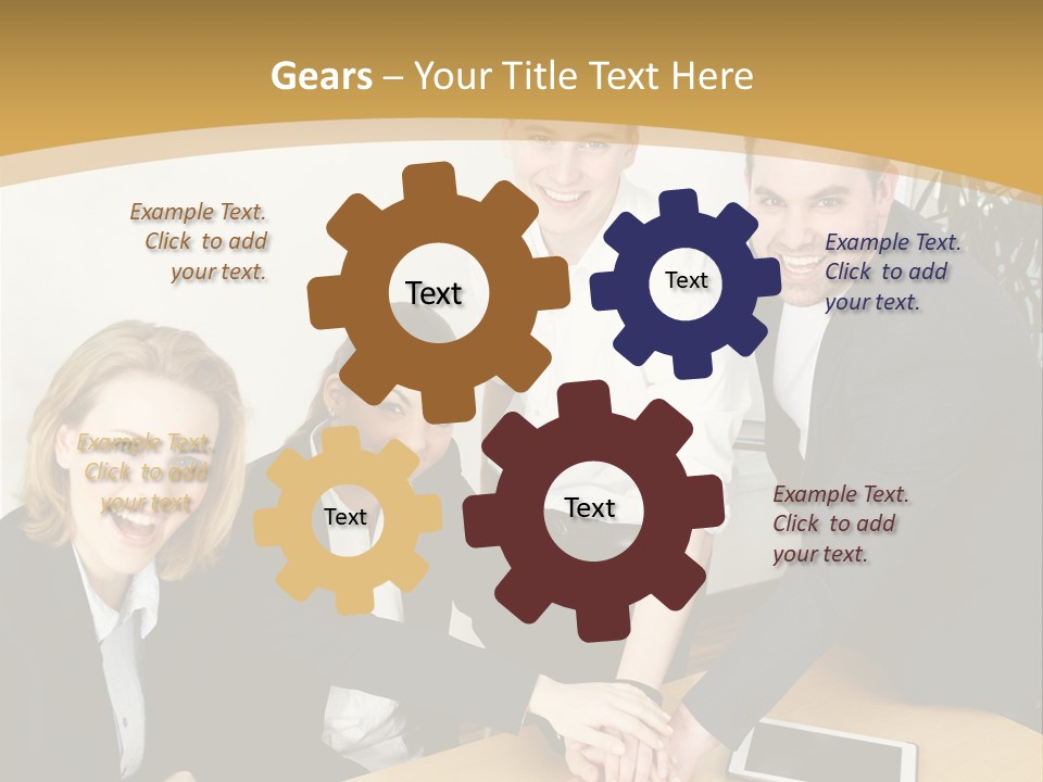 Diskussion Firma Gruppe PowerPoint Template