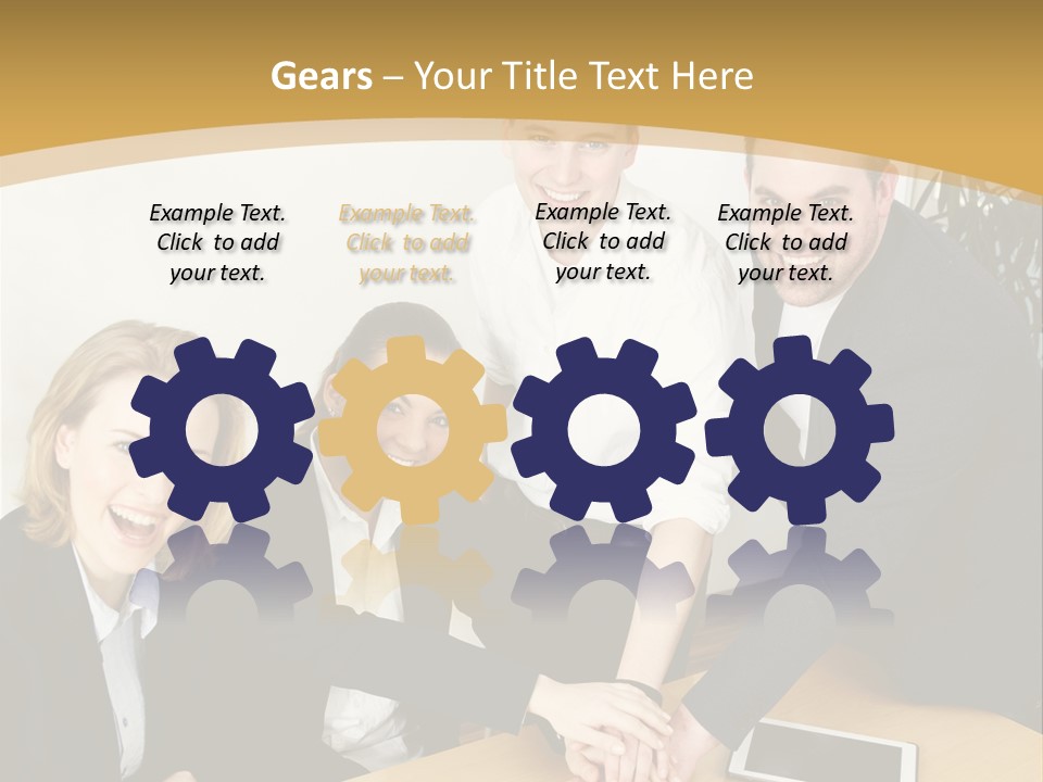 Diskussion Firma Gruppe PowerPoint Template