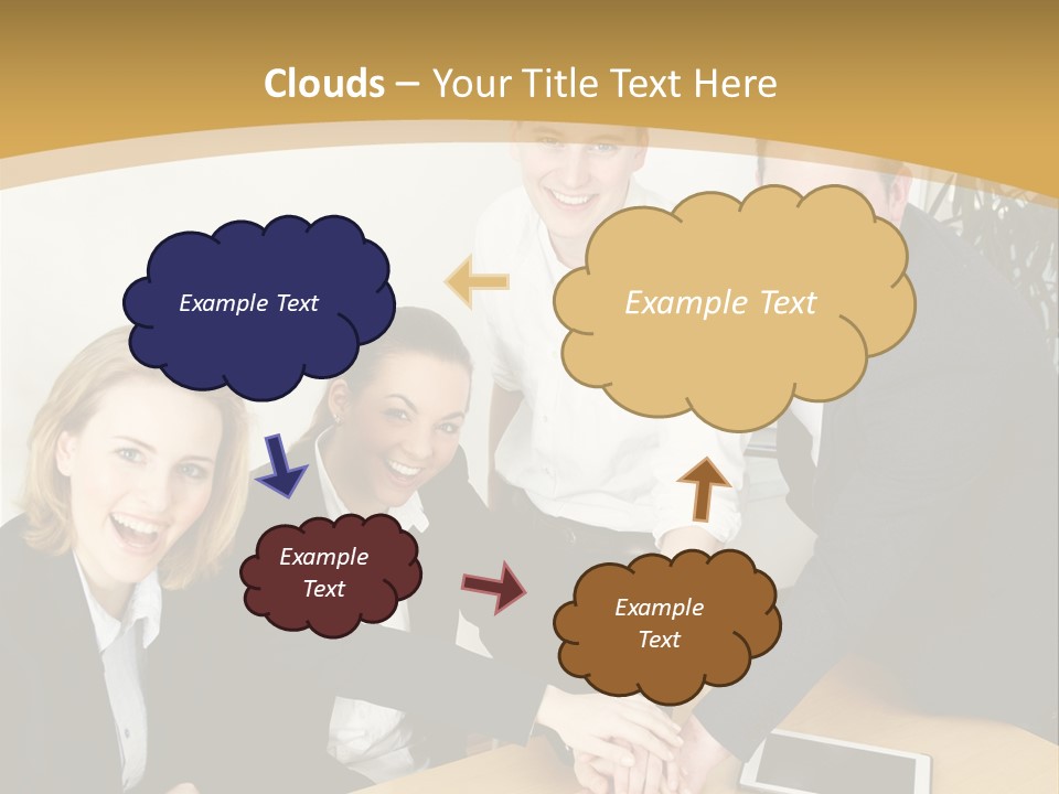 Diskussion Firma Gruppe PowerPoint Template