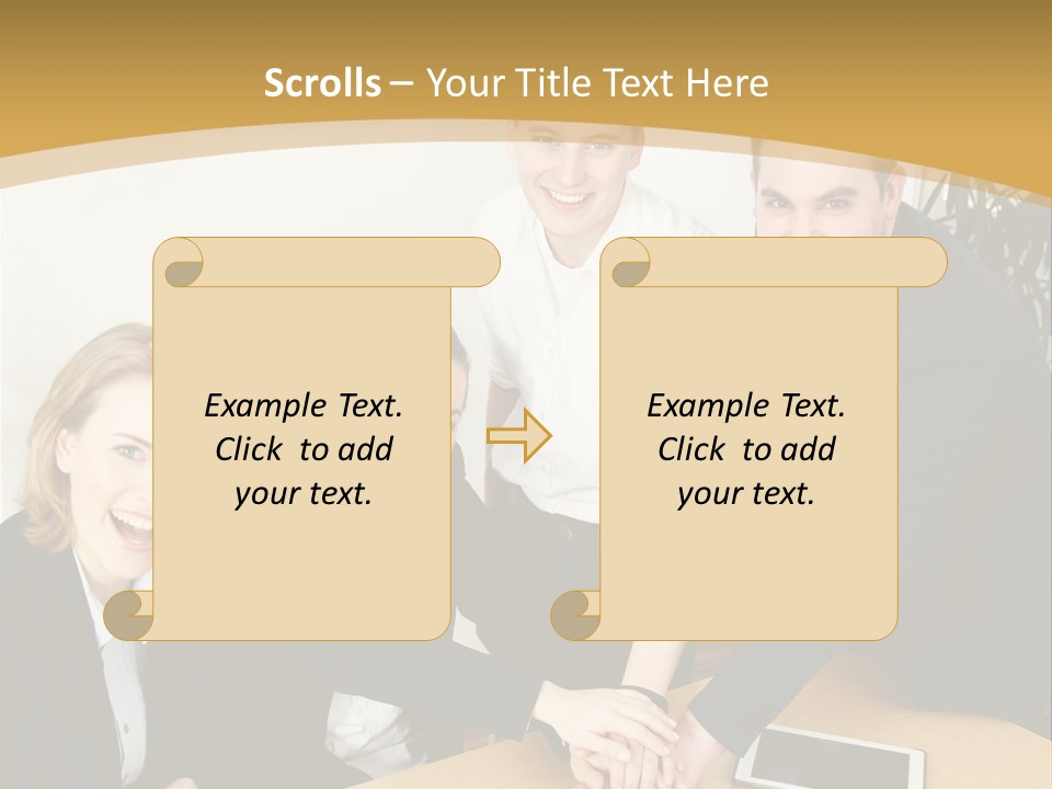Diskussion Firma Gruppe PowerPoint Template