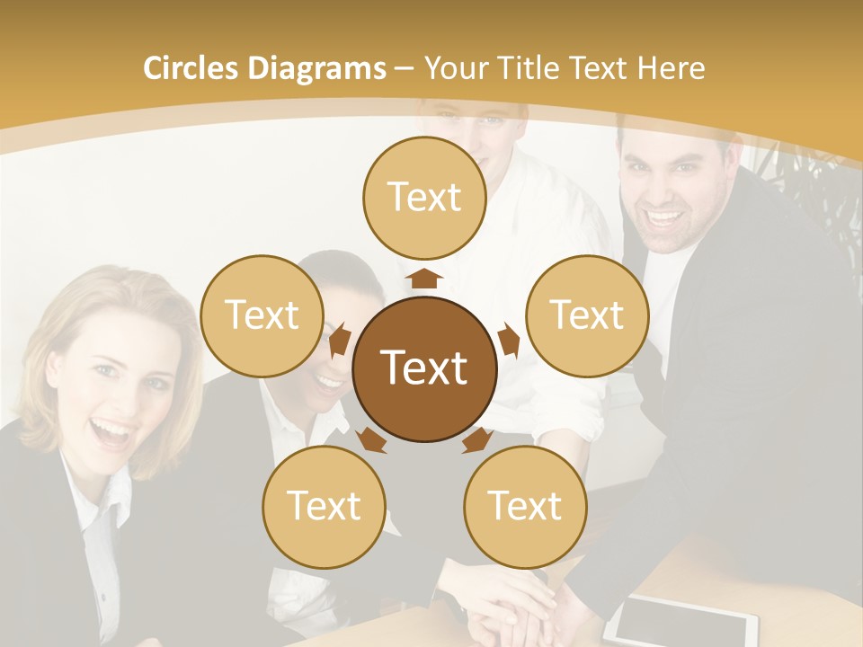 Diskussion Firma Gruppe PowerPoint Template