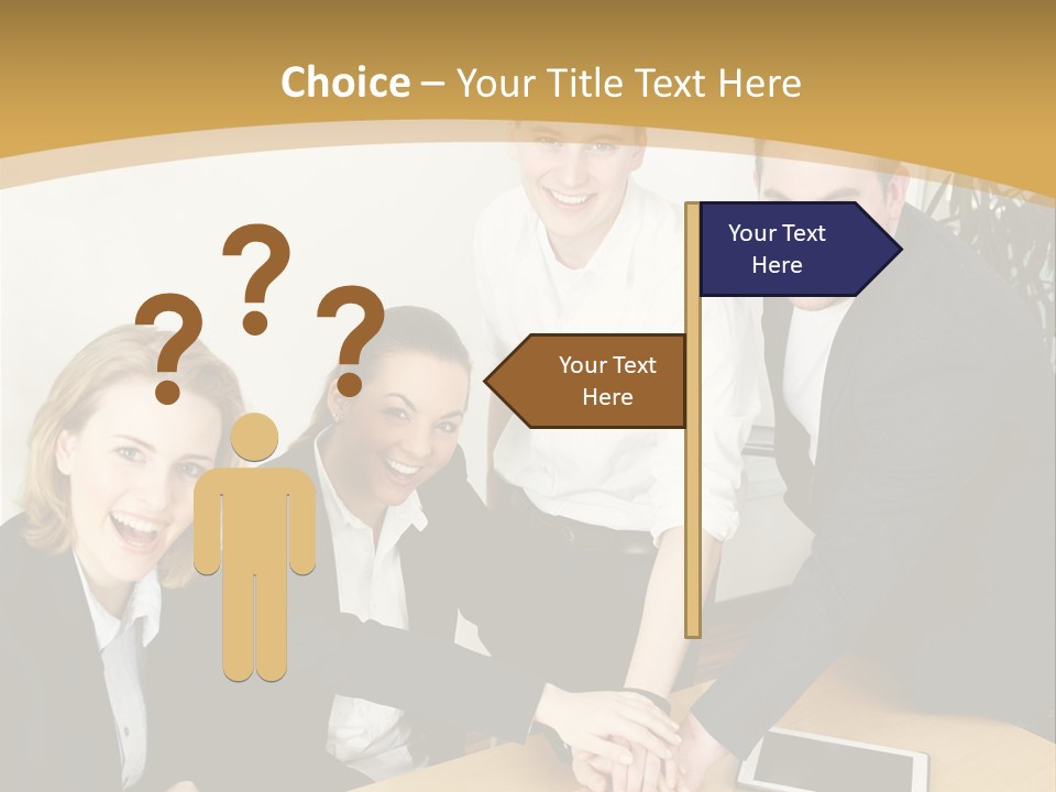 Diskussion Firma Gruppe PowerPoint Template
