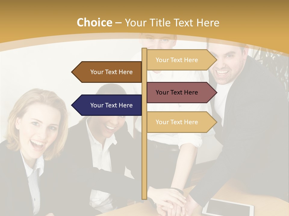 Diskussion Firma Gruppe PowerPoint Template