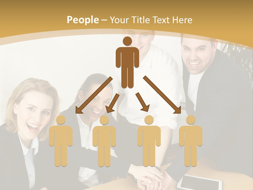 Diskussion Firma Gruppe PowerPoint Template