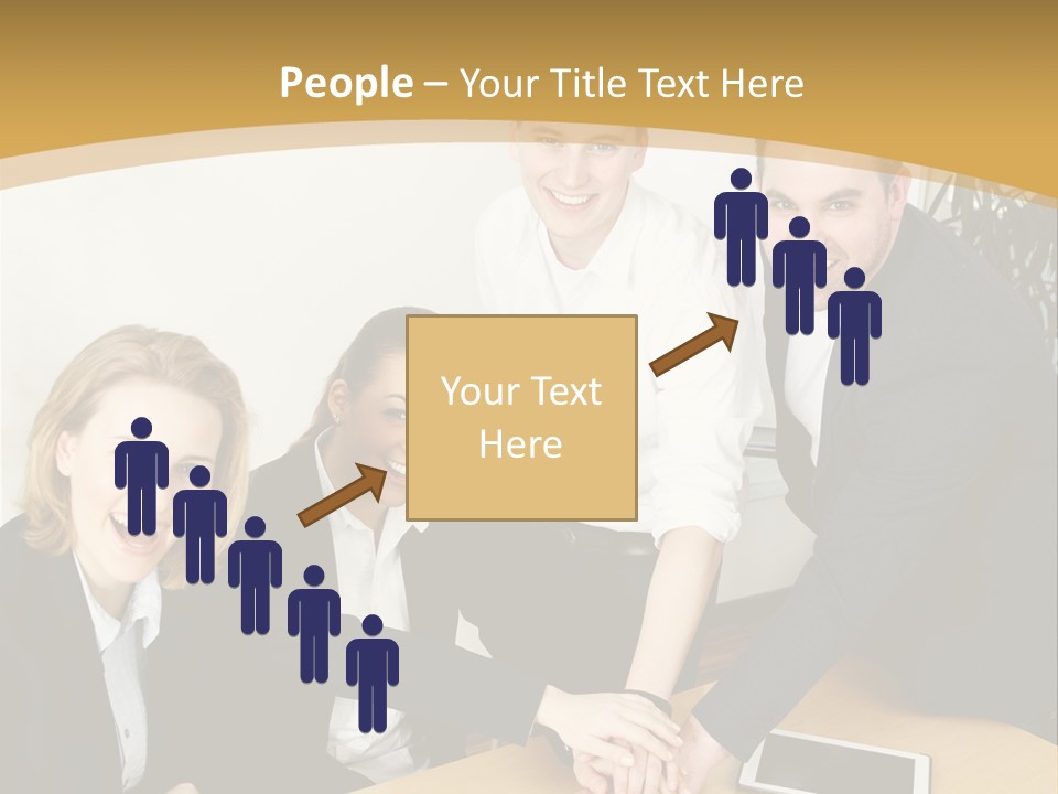 Diskussion Firma Gruppe PowerPoint Template