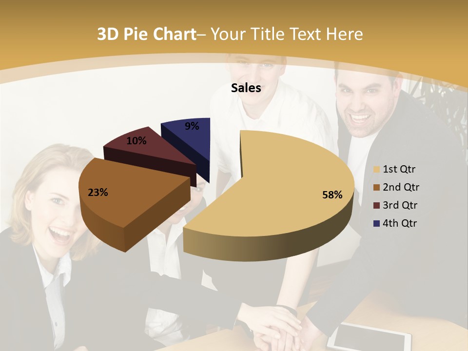 Diskussion Firma Gruppe PowerPoint Template