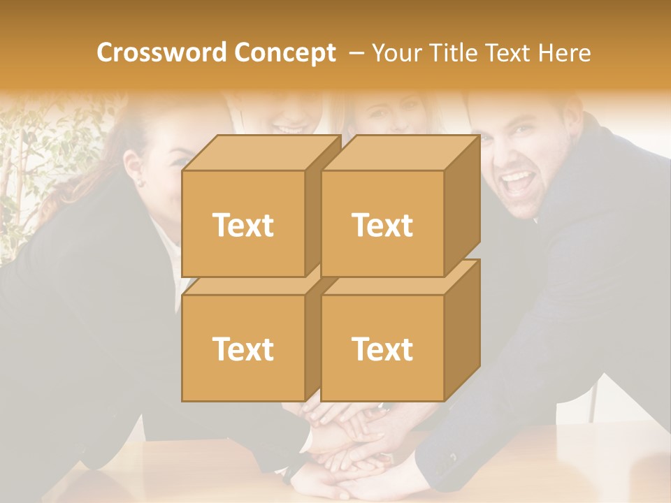 Konzept Verbund Motivation PowerPoint Template