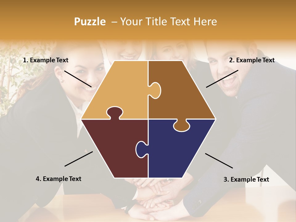 Konzept Verbund Motivation PowerPoint Template